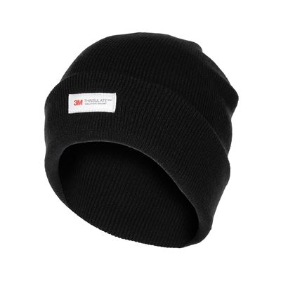 Cap knitted  Acryl Thinsulate™  BLACK