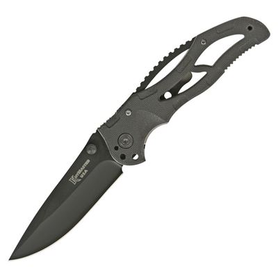 Folding Knife BLACK MONSTER Fine Edge