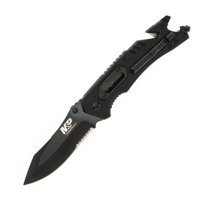 1100079 M&P Folding Knife Tanto Blade BLACK