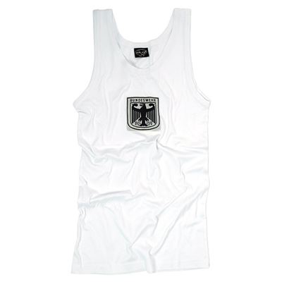 BW tank top with eagle WHITE