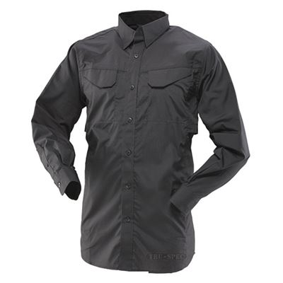 24-7 long sleeve shirt rip-stop BLACK