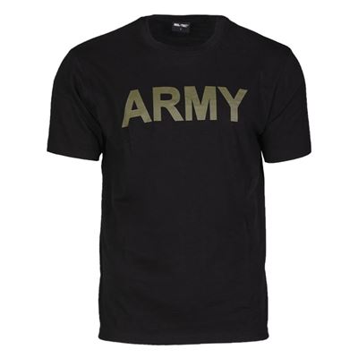 T-shirt with ARMY Printing BLACK