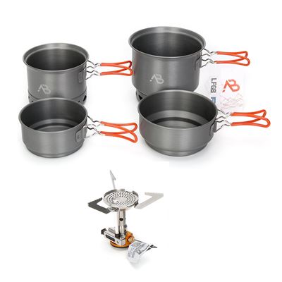Camping set with STAR X1 cooker