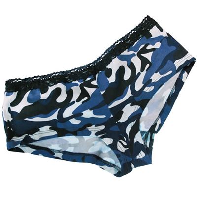 Panties with leg SKY BLUE CAMO