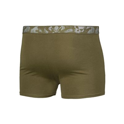 BOXER SHORTS 'SKULL' OLIV