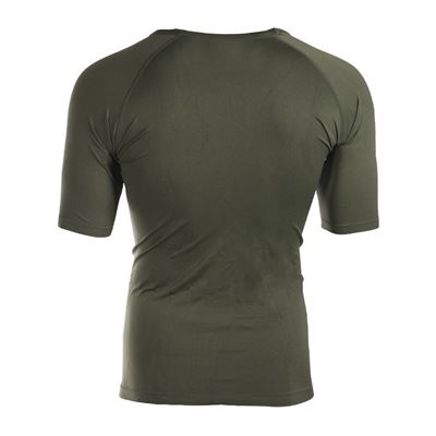 SPORTS shirt features short sleeves OLIVE