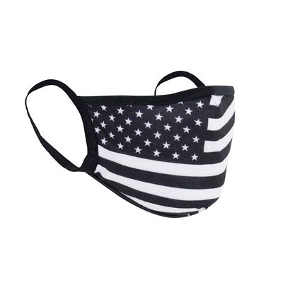 US WHITE Flag Reusable 3 Layer Facemask