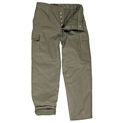 MIL-TEC BW moleskin pants type insulated OLIVE | Army surplus MILITARY ...