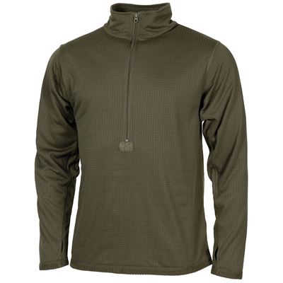Shirt features LEVEL 2 OLIVE