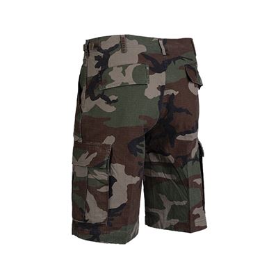 U.S. short pants type of rip-stop BDU WOODLAND stoned