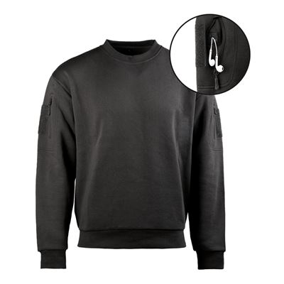 TACTICAL SWEATSHIRT ROUND NECK BLACK