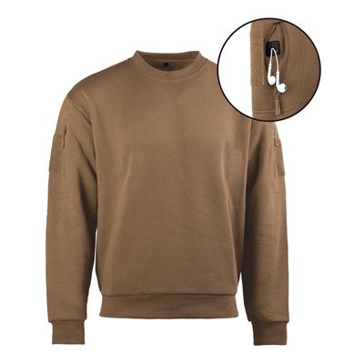 TACTICAL SWEATSHIRT ROUND NECK COYOTE