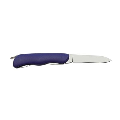 1/AK folding knife with stainless steel handle lock plastic blue
