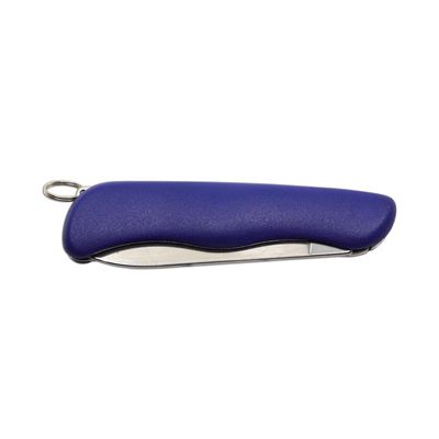 1/AK folding knife with stainless steel handle lock plastic blue