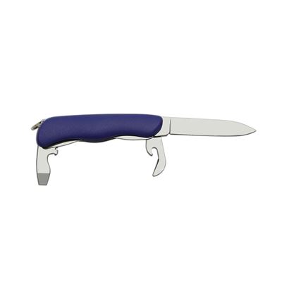 Folding knife with stainless steel lock blue plastic "Knife of the year 2000"