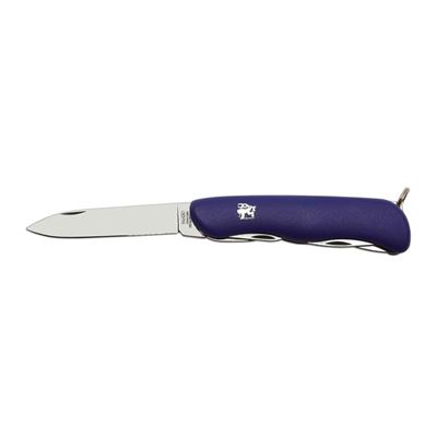 Folding knife with stainless steel lock blue plastic "Knife of the year 2000"