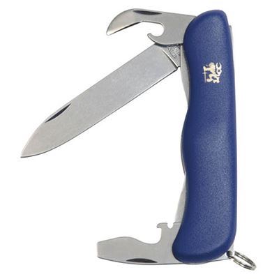 Folding knife with stainless steel lock blue plastic "Knife of the year 2000"