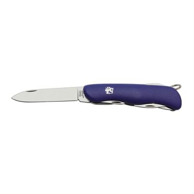 4/CK folding knife with stainless steel handle lock plastic blue