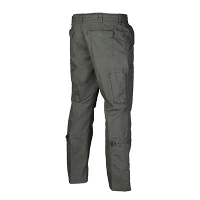 PILOT trousers pre-washed STRAIGHT CUT OLIV