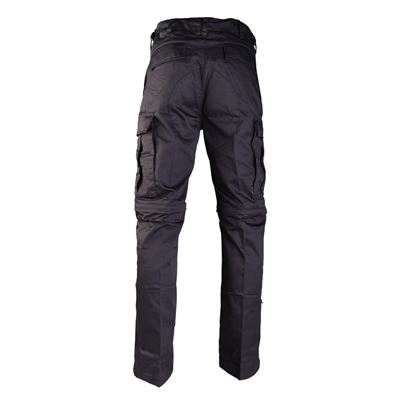 Pants BDU zip-off pants removable BLACK