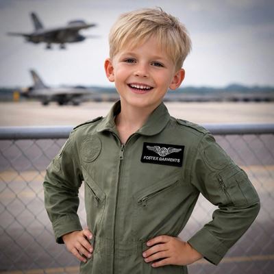 Kids pilot coverall SAGE GREEN FOSTEX 115310 4