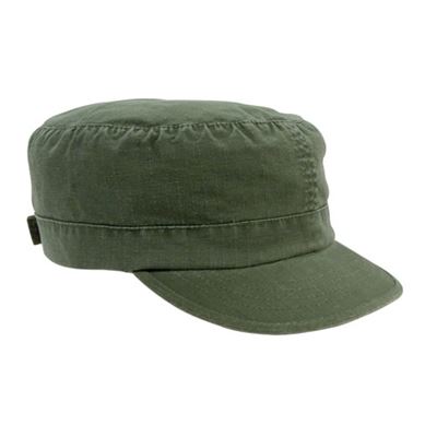 Women's adjustable hat VINTAGE OLIVE rip-stop