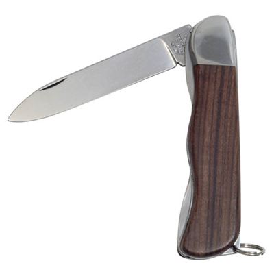 Knive 1AK/KP clasped HIKER with lock stainless steel from wood