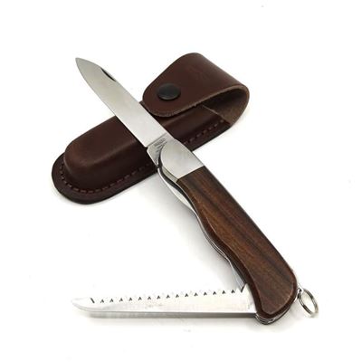 Knive 2AK/KP clasped HIKER with lock stainless steel from wood