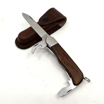 Knive 3AK/KP clasped HIKER with lock stainless steel from wood