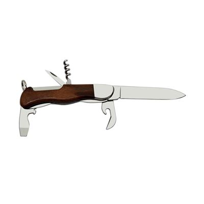 Knive 5AK/KP clasped HIKER with lock stainless steel from wood