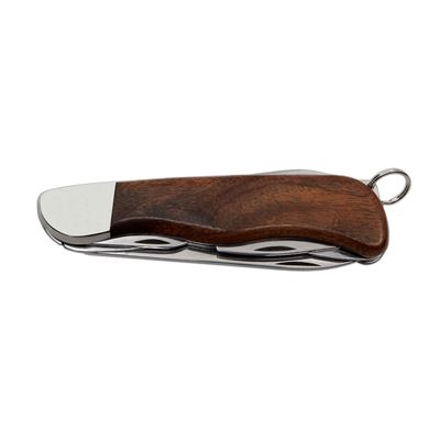 Knive 5AK/KP clasped HIKER with lock stainless steel from wood