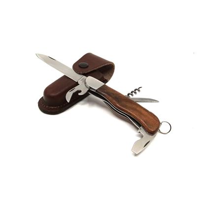 Knive 5AK/KP clasped HIKER with lock stainless steel from wood