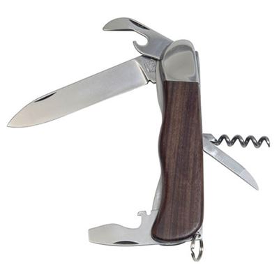 Knive 5AK/KP clasped HIKER with lock stainless steel from wood