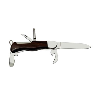 Knive 5BK/KP clasped HIKER with lock stainless steel from wood