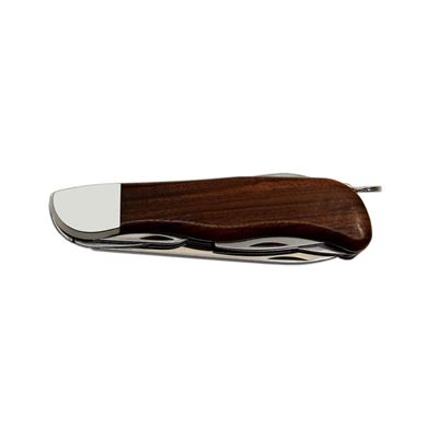 Knive 5BK/KP clasped HIKER with lock stainless steel from wood