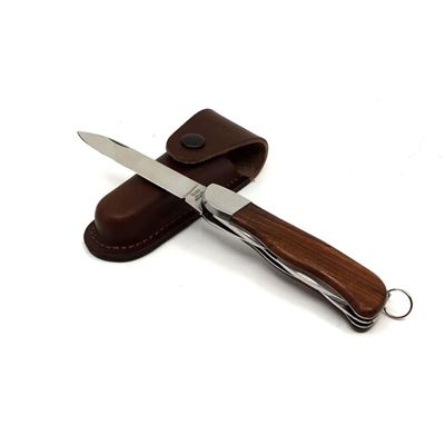 Knive 5BK/KP clasped HIKER with lock stainless steel from wood