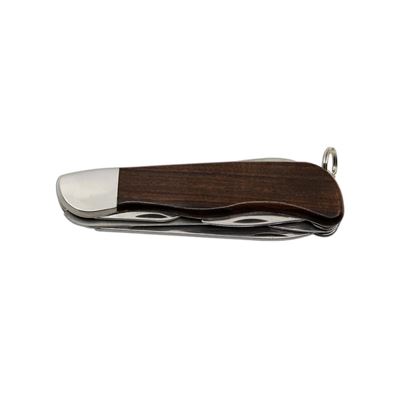 Knive 6AK/KP clasped HIKER with lock stainless steel from wood