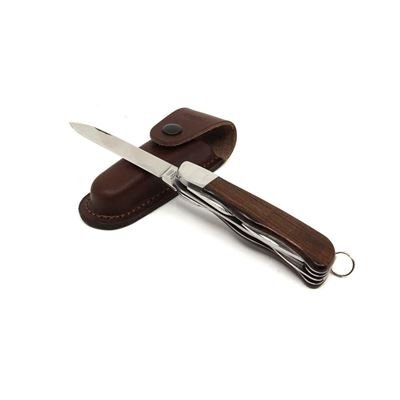 Knive 6AK/KP clasped HIKER with lock stainless steel from wood