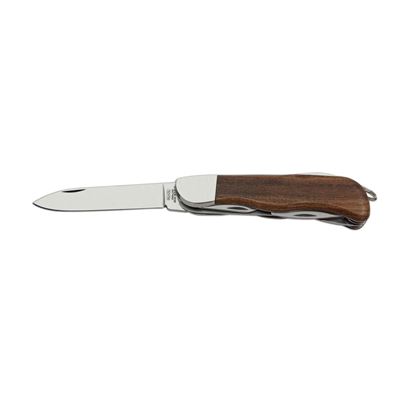 Knive 6BK/KP clasped HIKER with lock stainless steel from wood