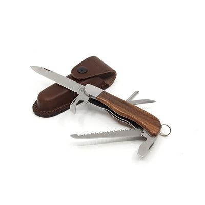 Knive 6BK/KP clasped HIKER with lock stainless steel from wood