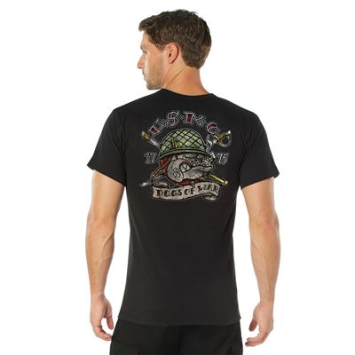 T-Shirt USMC Dogs of War BLACK