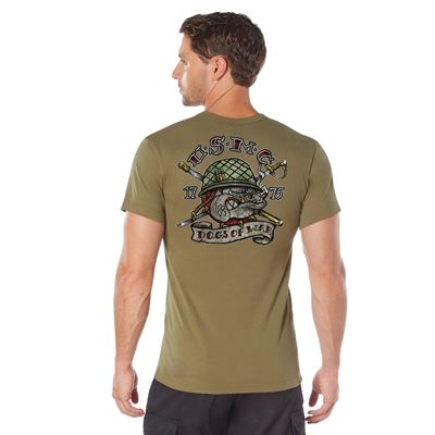 T-Shirt USMC Dogs of War COYOTE