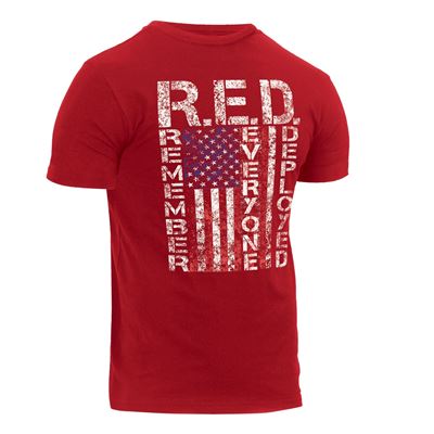 ROTHCO Athletic Fit America's R.E.D. T-Shirt RED