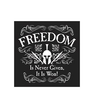 ROTHCO Athletic Fit America's FREEDOM T-Shirt BLACK