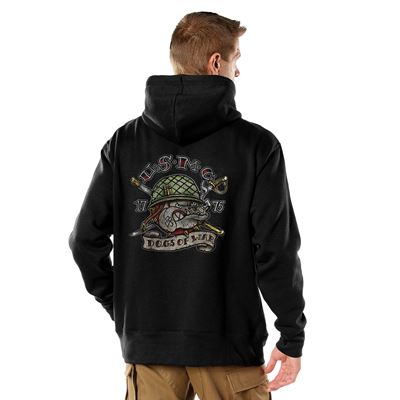 USMC Dogs of War Hoodie BLACK