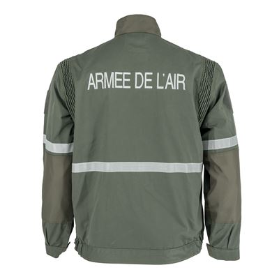 Jacket for aircraft mechanic FR ARMEE reflective stripes GREEN
