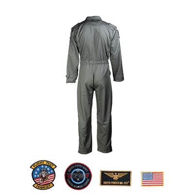 Children’s US-style pilot jumpsuit with patches – GREEN MIL-TEC® 12033001 2