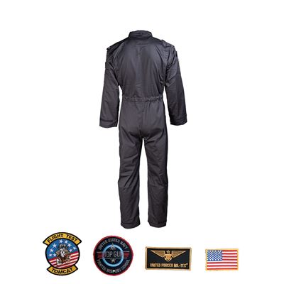 Children’s US-style pilot jumpsuit with patches – BLACK MIL-TEC® 12033002 2