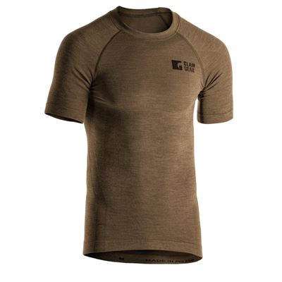 Merino Seamless Short-Sleeved T-shirt STONEGREY OLIVE