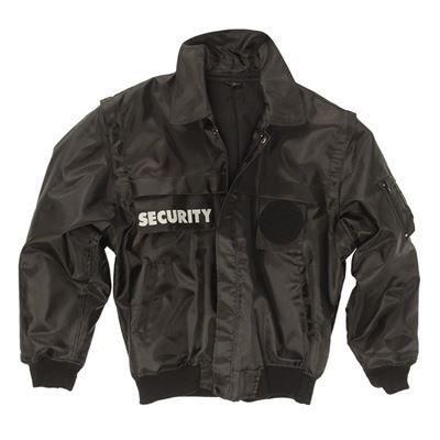 SECURIT jacket with sleeves BLACK
